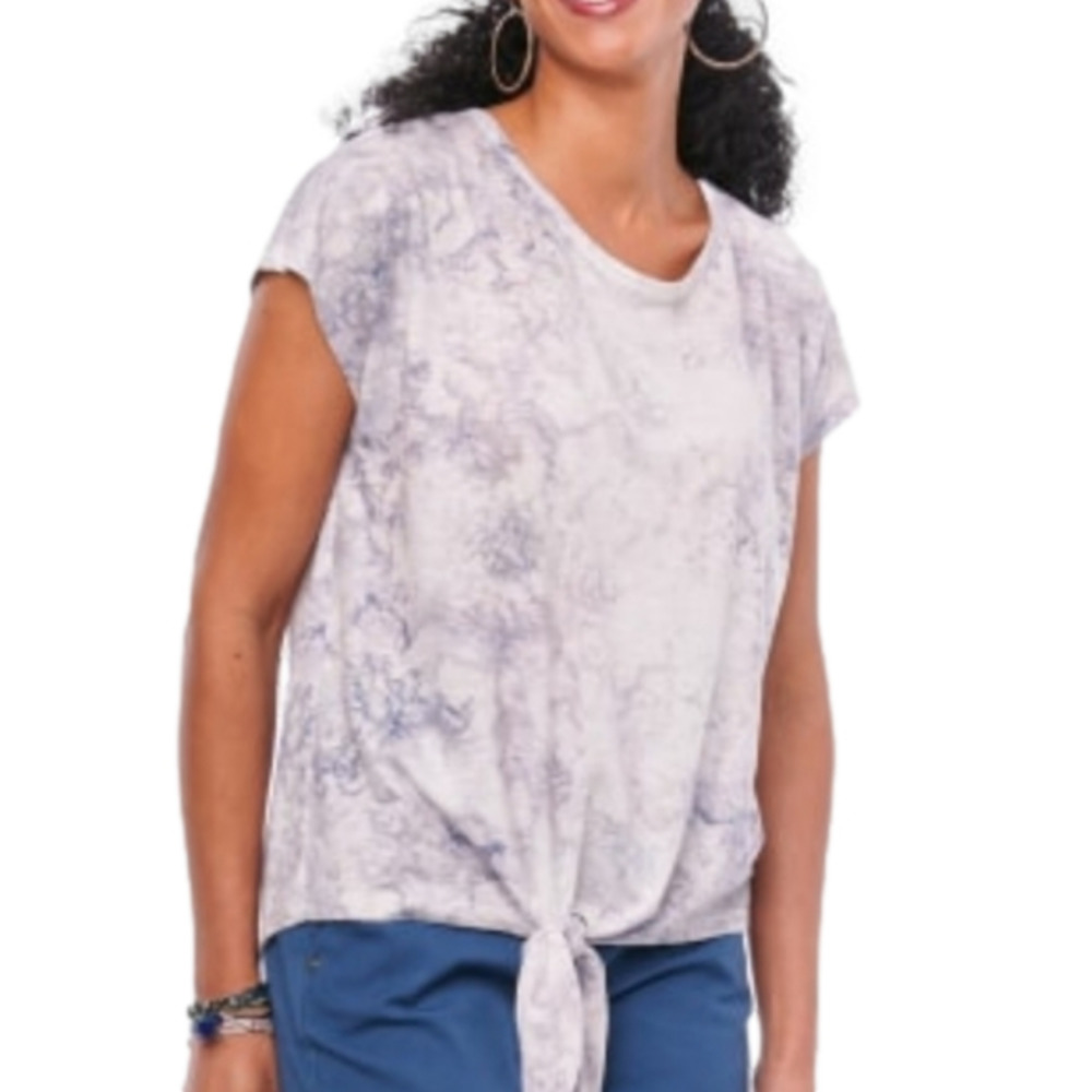 Democracy Tie Hem Tee SzM